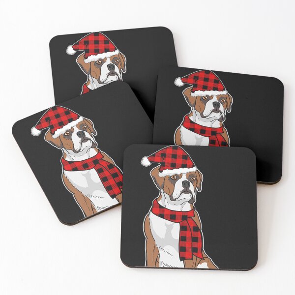 Item preview, Boxer Buffalo Plaid Boxer Dog Lover Christmas designed and sold by EmilyPippin.