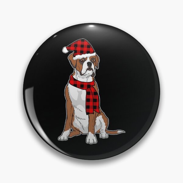 Item preview, Boxer Buffalo Plaid Boxer Dog Lover Christmas designed and sold by EmilyPippin.