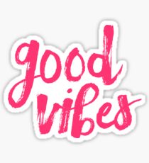 Gute Vibes / / Retro Weinlese-Grün-Ananas-Typografie-Plakat und Muster Sticker