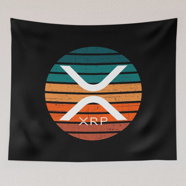 Artikelvorschau, Ripple XRP Grunge Sunset Designv 2 entworfen und verkauft von Bitcoin-Fashion.