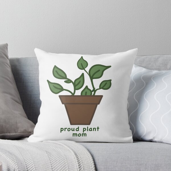 Item preview, “Proud plant mom” cute slogan illustrated sticker  designed and sold by peachiecreates.
