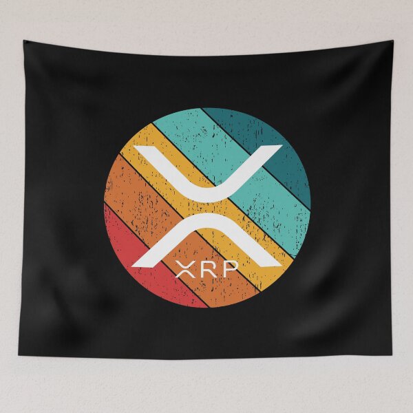 Artikelvorschau, Ripple XRP Grunge Sunset Design v3 entworfen und verkauft von Bitcoin-Fashion.