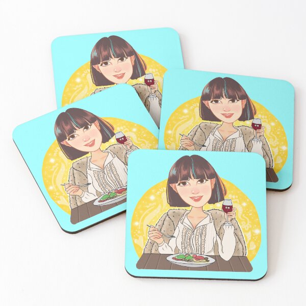Item preview, Girl with a glass of wine designed and sold by Auliv Art.