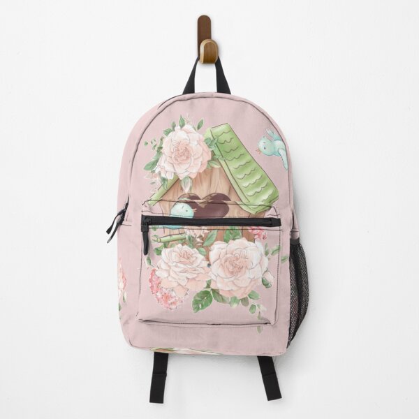 Item preview, Watercolor Birdhouse with Roses designed and sold by dplachkinova.