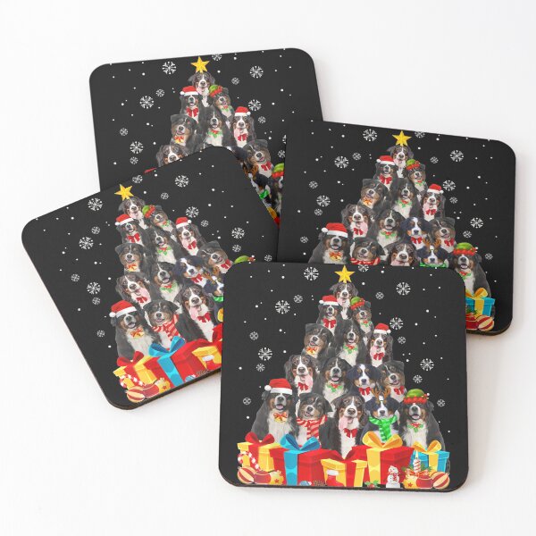 Item preview, Christmas Bernese Mountain Dog Lover Tree Santa Xmas Lights designed and sold by EmilyPippin.