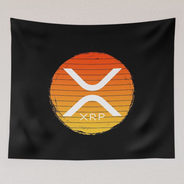 Artikelvorschau, Ripple XRP Rot bis Orange Sunset Design entworfen und verkauft von Bitcoin-Fashion.