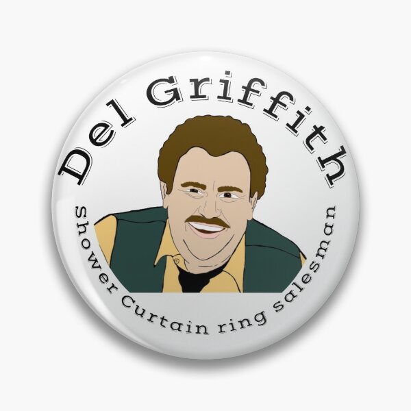 Item preview, Del Griffith shower curtain ring salesman  designed and sold by froggyleggs.