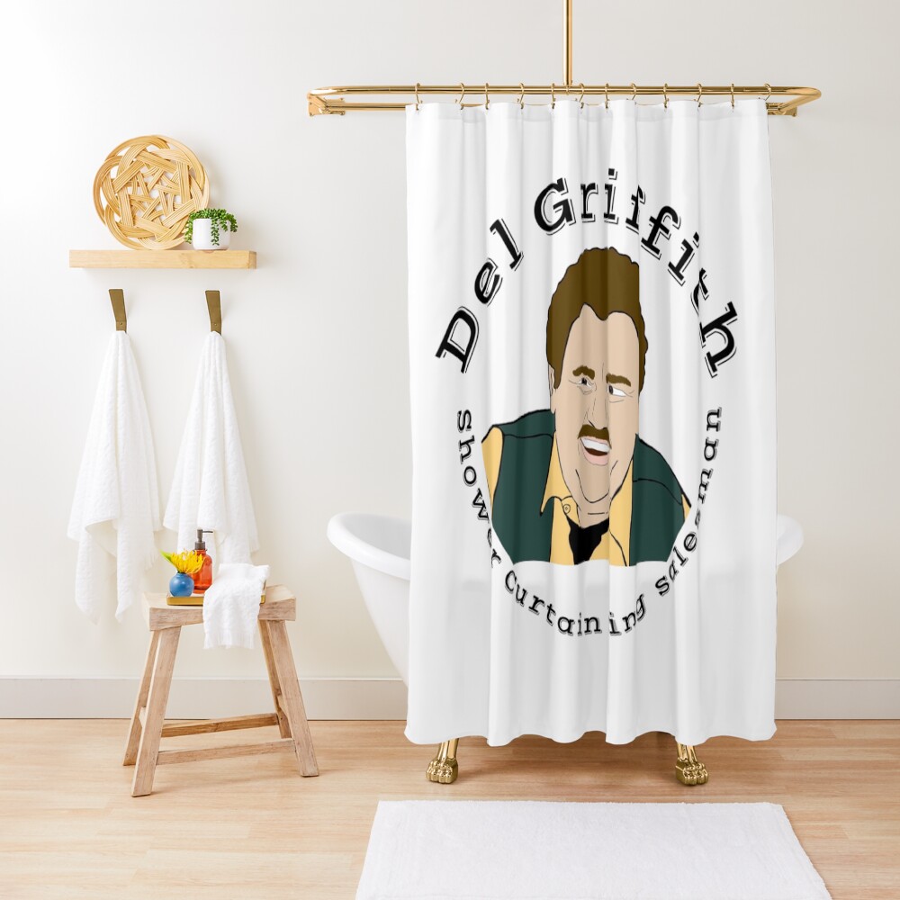 "Del Griffith shower curtain ring salesman " Shower Curtain for Sale by