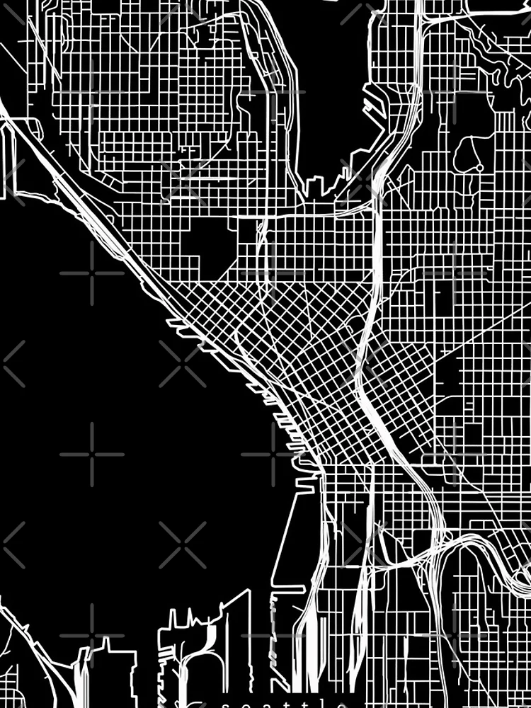 Thumbnail 4 of 4, iPhone Case, Seattle Map designed and sold by RuumService.