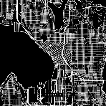 Artwork thumbnail, Seattle Map by RuumService