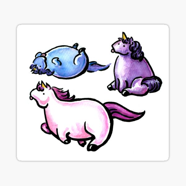Chubby Unicorns Sticker