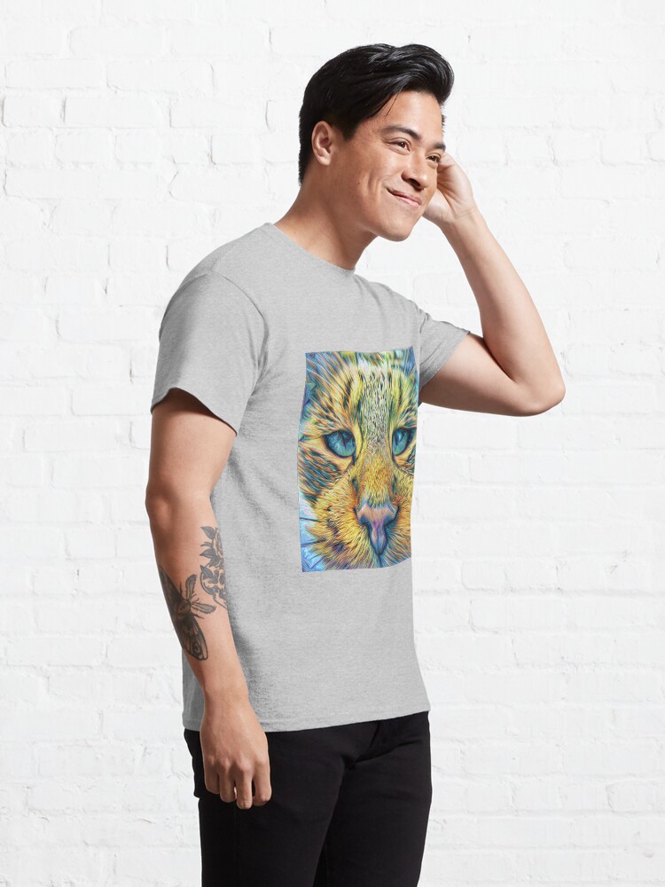 Alternate view of #DeepDreamed Cat Classic T-Shirt