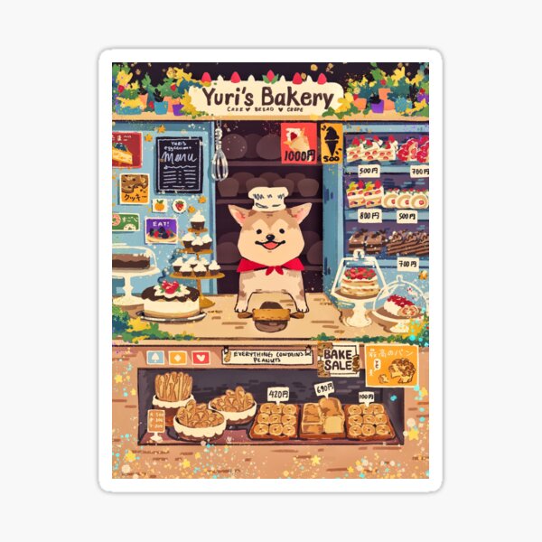 Yuri's Bakery Sticker