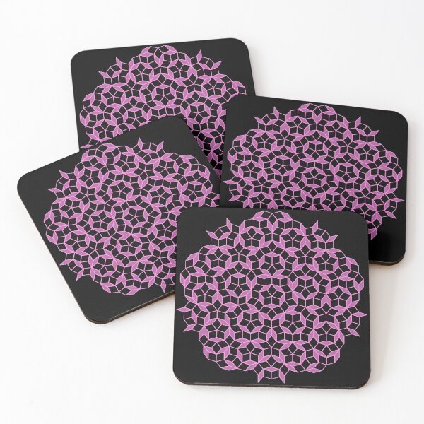 Item preview, Aperiodic tiling - Black and Pink designed and sold by rahilvalani.