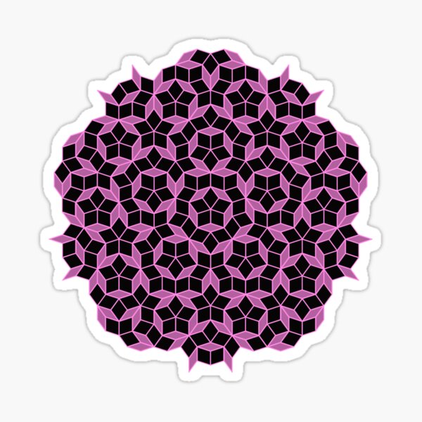 Item preview, Aperiodic tiling - Black and Pink designed and sold by rahilvalani.