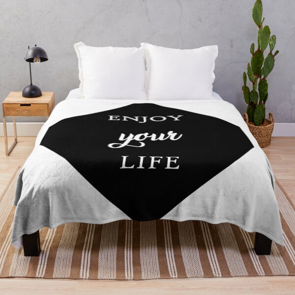 Item preview, Enjoy Your Life Quote Art Design Inspirational Mo designed and sold by vividpixelusa.