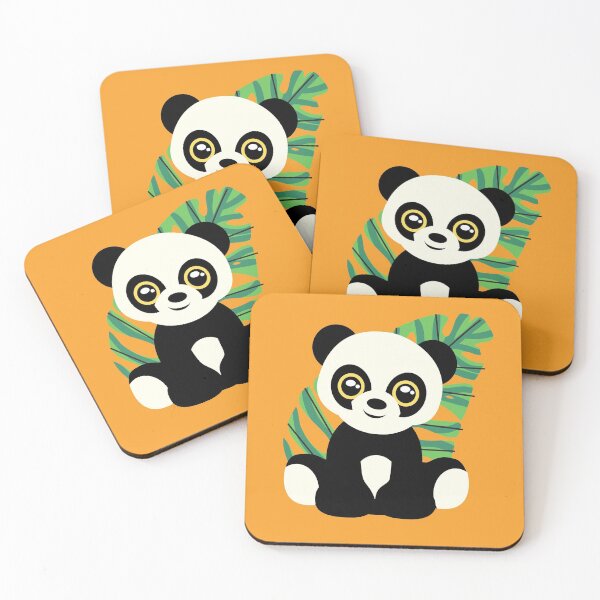 Item preview, Cute Baby Panda with Green Leaf  designed and sold by SunfullyYours.