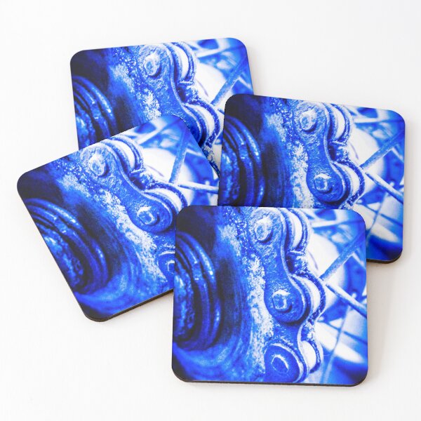 Item preview, Blue Closeup Bike Chain designed and sold by Pamela Walters.