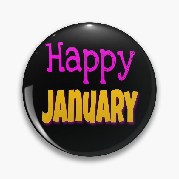 Item preview, Happy January print  designed and sold by 59SHOP24.