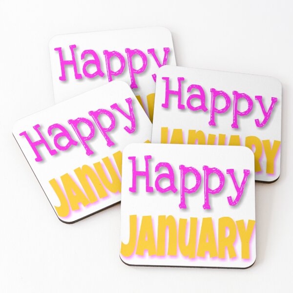 Item preview, Happy January print  designed and sold by 59SHOP24.