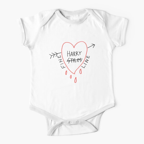 arrow styles heart Short Sleeve Baby One-Piece