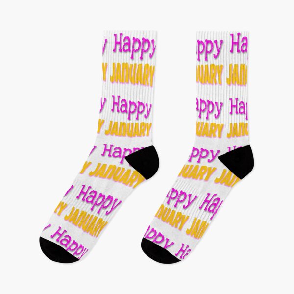 Item preview, Happy January print  designed and sold by 59SHOP24.
