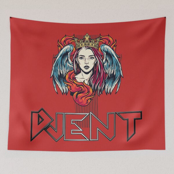 Item preview, Djent Queen with angel wings designed and sold by arendbotha.