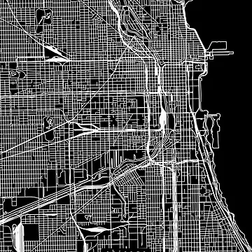Artwork thumbnail, Chicago Map by RuumService