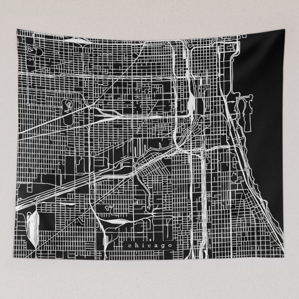 Item preview, Chicago Map designed and sold by RuumService.