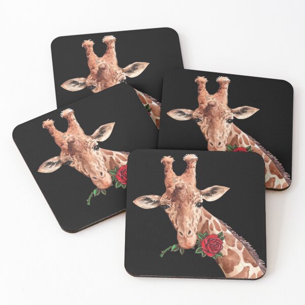 Item preview, Giraffe holding rose designed and sold by My-Best-Life.