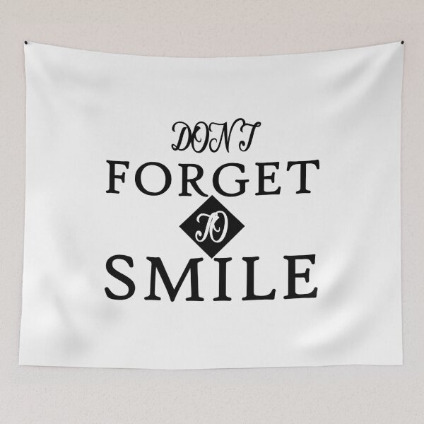 Item preview, Dont Forget To Smile Quote Art Design Inspiration designed and sold by vividpixelusa.