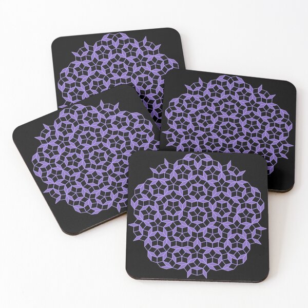 Item preview, Aperiodic tiling - Black and Purple designed and sold by rahilvalani.