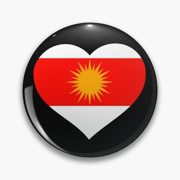 Item preview, Ezidxan heart with the flag. Beautiful Ezidi heart shape. Ezidxan Heart Flag Beautiful heart with the Yezidi flag designed and sold by AdelloDeAmo.