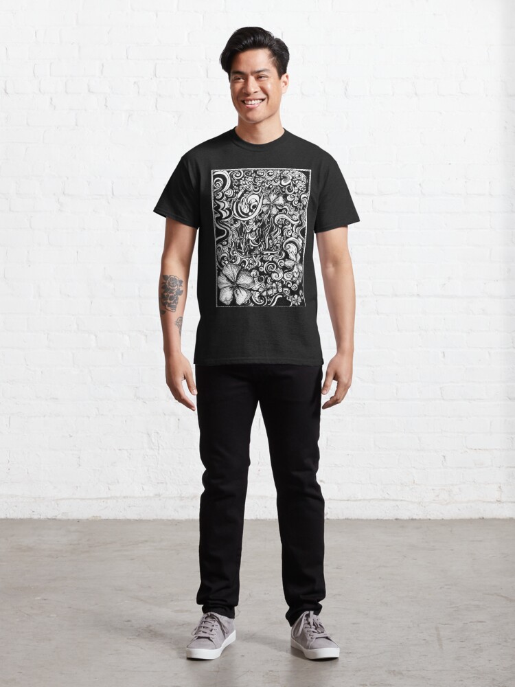Alternate view of Overrun, Ink Drawing Classic T-Shirt