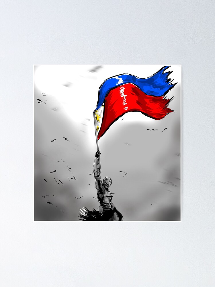 Philippine Flag Poster For Sale By Maharlikaarts Redbubble 8975