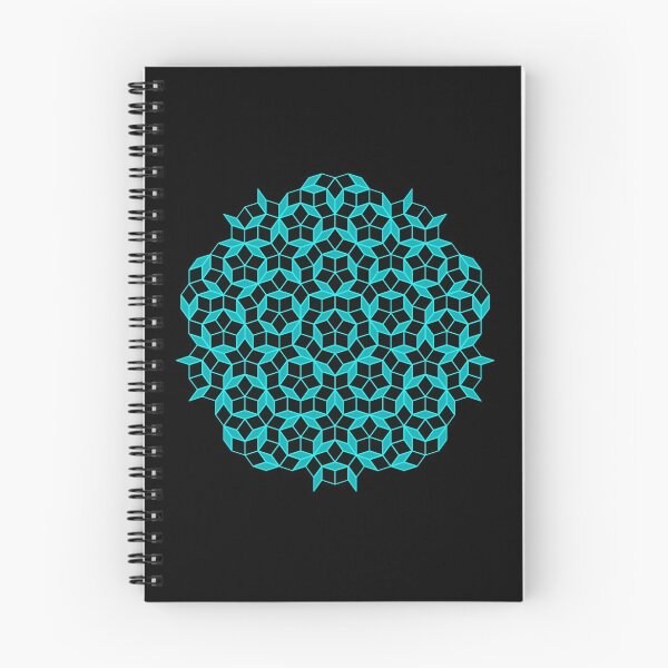 Item preview, Aperiodic tiling - Black and Aqua designed and sold by rahilvalani.