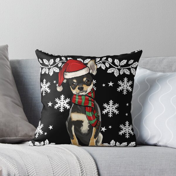 Item preview, Merry Christmas Ornament Black Chihuahua Xmas Santa designed and sold by Ibettson Justine.