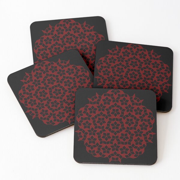 Item preview, Aperiodic tiling - Black and Maroon designed and sold by rahilvalani.