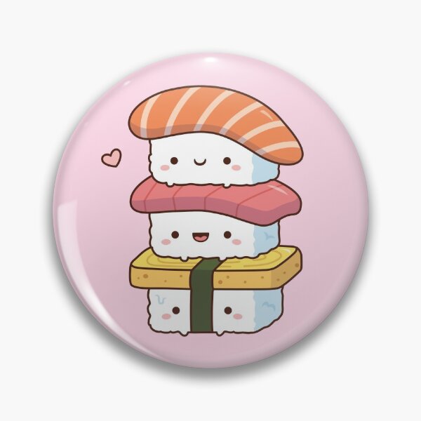 Item preview, Cute Sushi Trio Stack, Kawaii Japanese Food designed and sold by rustydoodle.