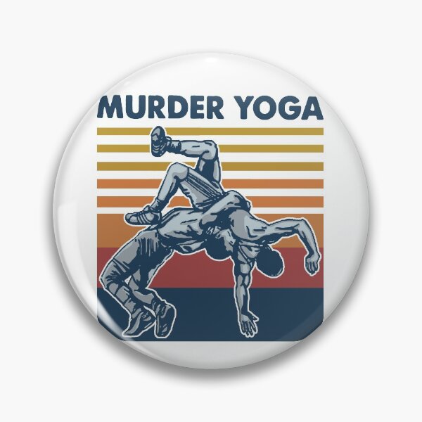 Item preview, Wrestling Murder Yoga Vintage Funny Gift For Wrestler designed and sold by teest2209.