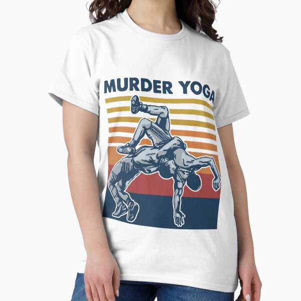 Item preview, Wrestling Murder Yoga Vintage Funny Gift For Wrestler designed and sold by teest2209.