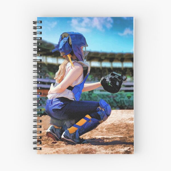 Item preview, Softball Catcher And Stadium Painting designed and sold by HumusArt.