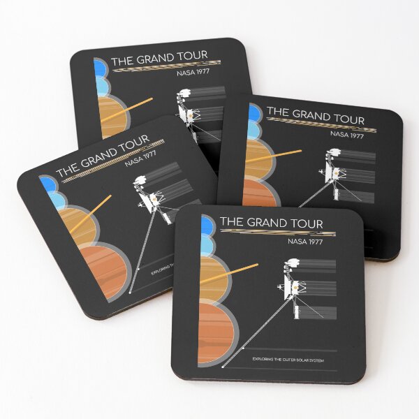 Item preview, Voyager: The Grand Tour. NASA 1977. Exploring The Outer Solar System (Black) designed and sold by BGALAXY.