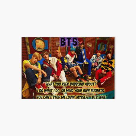 Butter BTS Poster Lyrics Song Lyrics Print Printable Kpop 