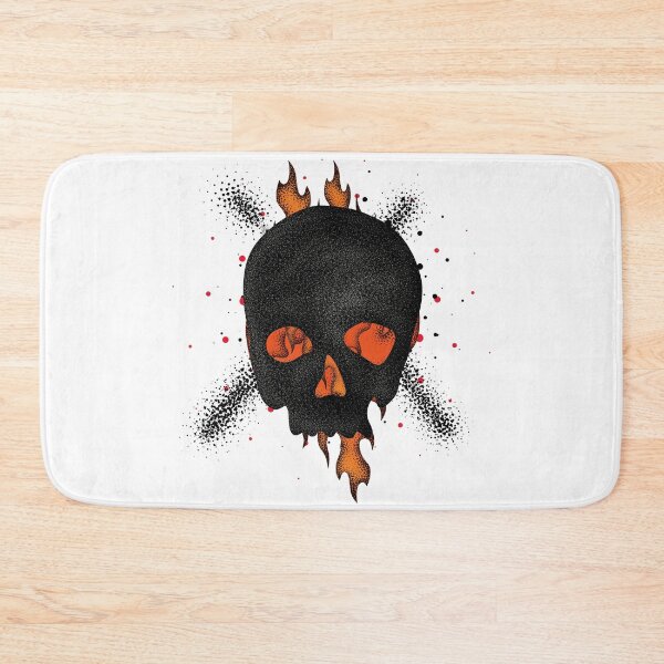 Item preview, skull on fire t-shirt | fire head t-shirt | skull on fire poster  designed and sold by KARTICK DUTTA.