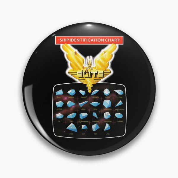 Item preview, Elite Ship ID Chart designed and sold by RetroGoodies.