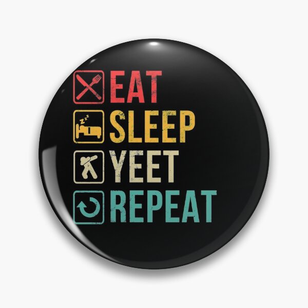 Item preview, Dank Meme Gag Gift For Men Women Retro Eat Sleep Yeet Repeat Pullover Hoodie designed and sold by messus.
