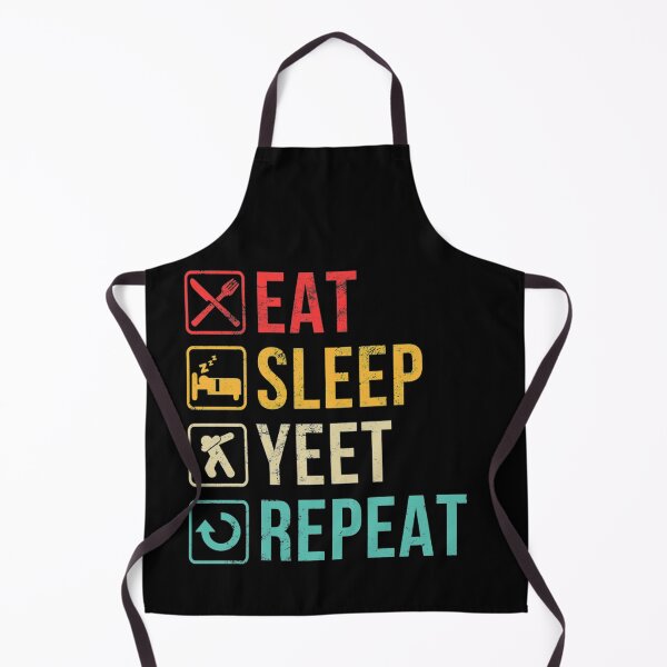 Item preview, Dank Meme Gag Gift For Men Women Retro Eat Sleep Yeet Repeat Pullover Hoodie designed and sold by messus.