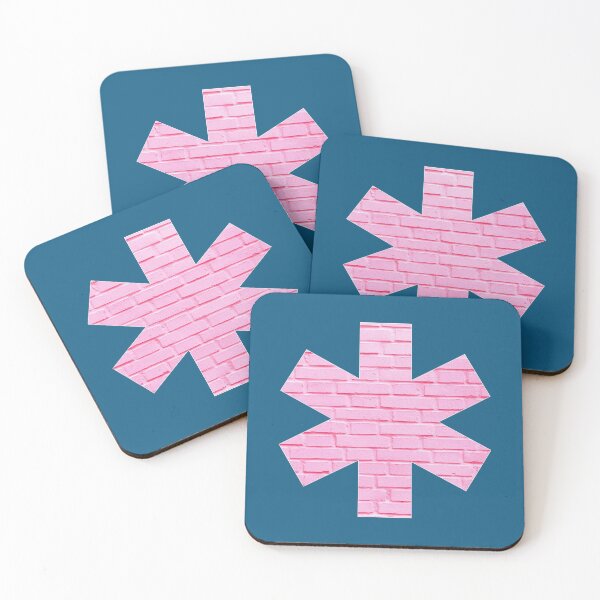 Item preview, Pink stones as a star or flower on petrol designed and sold by Ninaeva.
