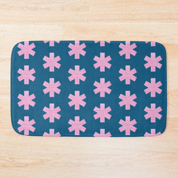 Item preview, Pink stones as a star or flower on petrol designed and sold by Ninaeva.